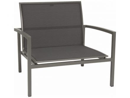 Stern Skelby Lounge-Sessel Aluminium mit Textilenbezug