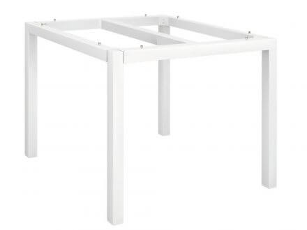 Vorschau: Stern Tischgestell Aluminium Vierkantrohr 90x90cm weiß