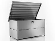 Gartenbox Auflagenbox S silber metallic 135cm