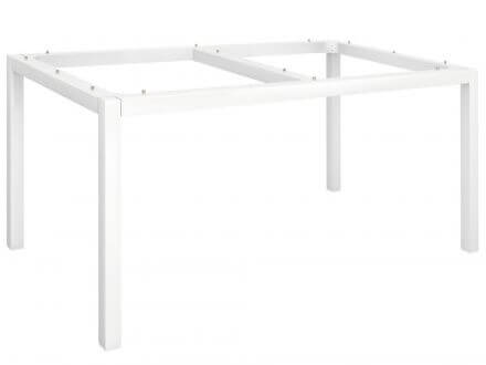 Vorschau: Stern Tischgestell Aluminium Vierkantrohr 160x90cm weiß