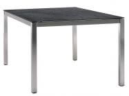 Solpuri Classic Stainless Steel Dining-Tisch 100x100cm HPL steel graphite