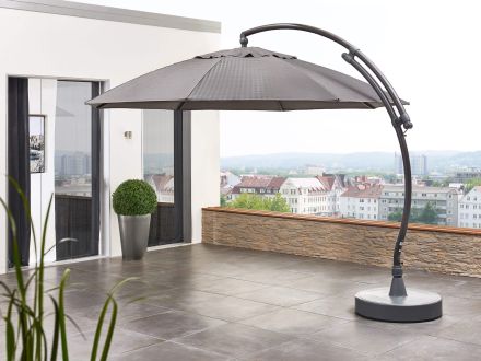 Vorschau: Sun Garden Ampelschirm Easy Sun Premium Ø375cm anthrazit grau