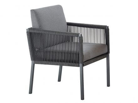 solpuri Club Dining-Sessel anthracite inkl. Polster
