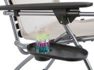 Lafuma Getränkehalter & Abstelltisch für Relaxliegen Farbe Anthracite