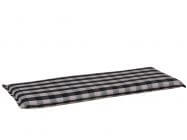 Lünse Bankauflage Stripes-Black 3-Sitzer 140cm