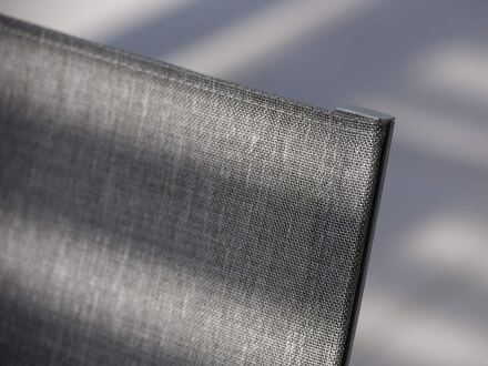 Vorschau: STERN Stapelsessel Mika hoch Edelstahl Textilenbezug Leinen grau