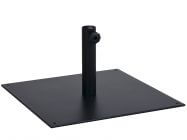 Schirmständer Stahlplatte schwarz 60x60cm 24kg