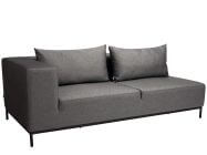 Taavi 2,5-Sitzer Sofa Armlehne rechts Outdoorstoff seidenschwarz