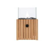 Tischfeuer Cosiscoop Timber Teakholz square 20x20cm