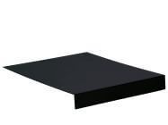 Stern L-Tablett Aluminium schwarz matt 69x50x7cm
