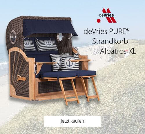 deVries PURE® Strandkorb Albatros XL - jetzt im Angebot kaufen! 
