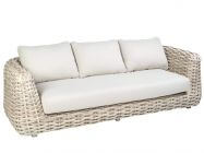 Tierra Outdoor XL Polyrattan Lounge Sofa 3-Sitzer Wakkanda